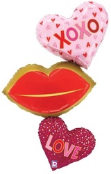 Valentine's Day Assorted Novelty Balloons Upper Darby Polites Florist, Springfield Polites Florist